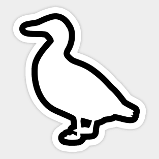 Duck Silhouette Sticker